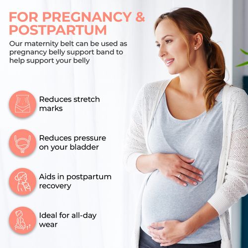 Pregnancy Maternity Belt Lumbar Back Support Postpartum Recovery Waist Bump Band — image 7