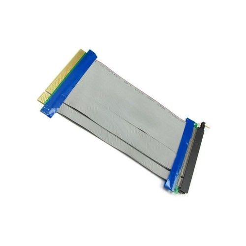 Male To Female PCI-E x16 Powered Flexible Riser Cable Extension Card Adapter b