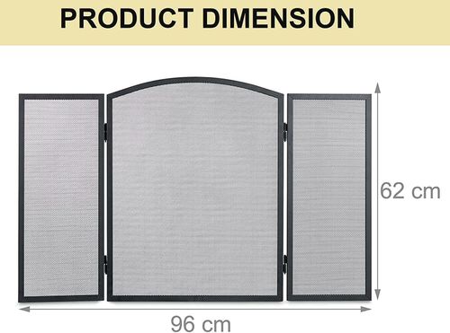 NEW! Heavy Duty 3 Panel Fire Screen Spark Guard — image 6