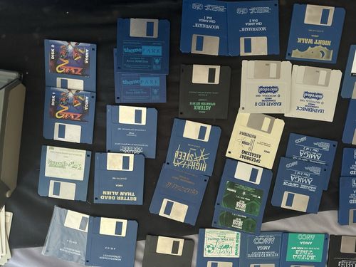 Bundle of  33 Original Full Amiga Games In A Disk Box  With Key Tested 4 Games — image 2