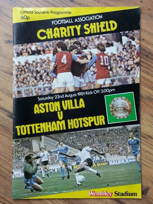 1981 Charity Shield Programme & Ticket – Aston Villa vs Tottenham — image 2