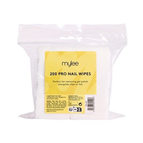 Mylee Lint-Free Nail Wipes Pads Professional Use Manicure Gel Removal - 200 Pack