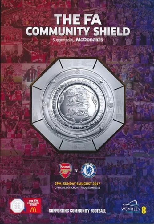 2017 FA Community Shield Programme Chelsea v Arsenal Wembley Wenger Official