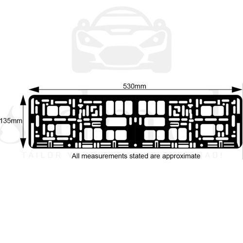 Pair of Premium Number Plate Holders | Front & Rear Frames | Stylish Matte Black — image 4