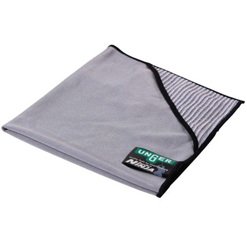 UNGER Ninja Microfibre Cloth, Window Cleaning Wipe for Streak-Free Cleaning