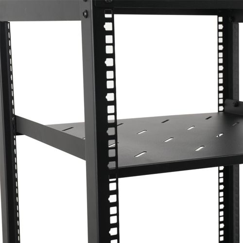 12U 19" Rackmount Server Frame Network Cabinet Open Frame Server Rack Black — image 12