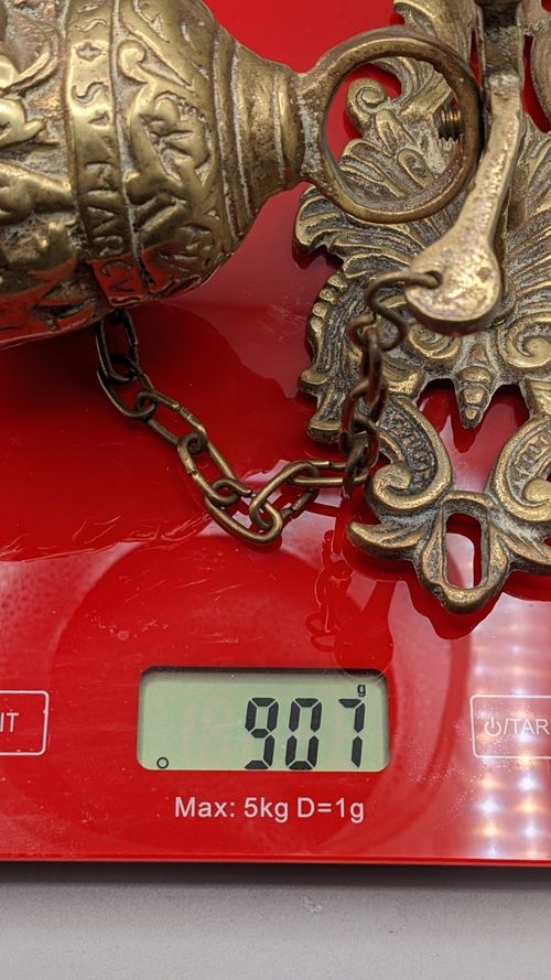 Antique Brass Monastery Bell Ornate and Heavy — image 21