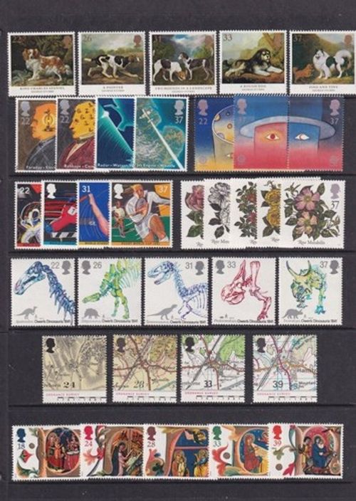 GB MNH Commemorative Issues in Full Years for 1980-2009 - Select from List