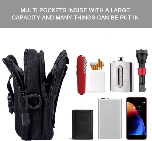 Tactical Waist Bag with Molle Pouch, EDC Utility Belt Bag for Hiking Camping — image 7