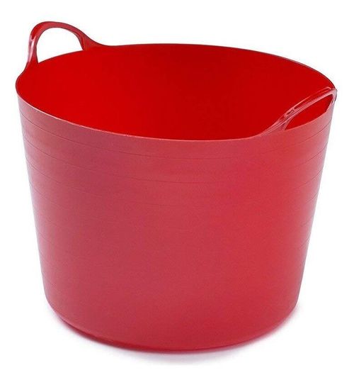 Heavy Duty Flexi Tub Builder Bucket With Handles Garden Trug Mixing Container — image 2