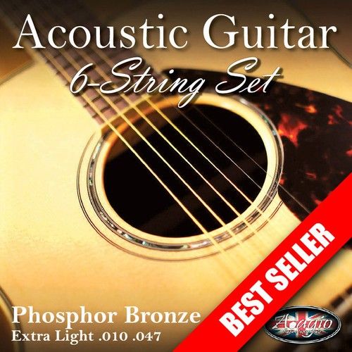 3 PACKS - ADAGIO Electric or Acoustic Guitar Strings - Pro and Premium AntiRust