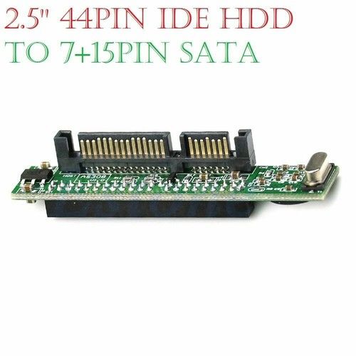 44 pin 2.5'' IDE HDD SSD Laptop Hard Drive Female to 7+15 pin Male SATA Adapter