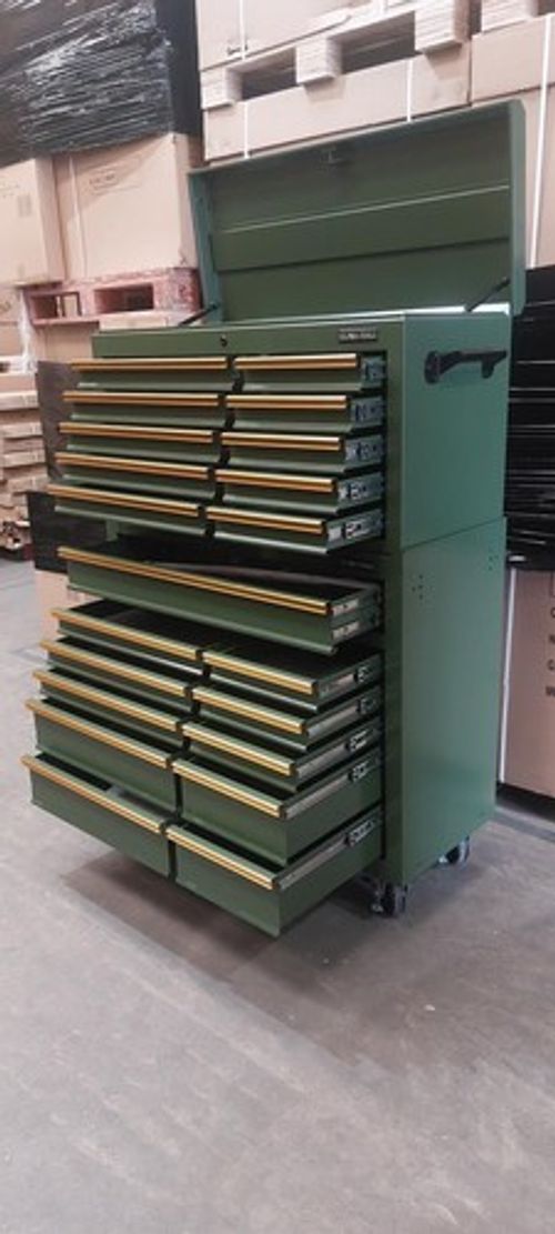 US PRO Tools GREEN BLACK tool Chest Box cabinet toolbox SPECIAL EDITION! Snap up