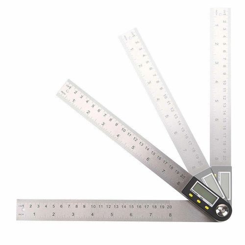 360 Degree Digital LCD Angle Finder Stainless Steel Ruler Measure Gauge Tool UK — image 11