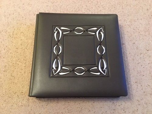 LEATHER BOUND WEDDING ALBUM ELIZABETAN SERIES FROM SPICER HALLFIELD 18 Pages