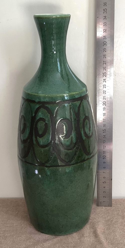 Vintage retro Iden pottery large lamp base — image 2