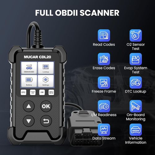 MUCAR CDL20 Car OBD2 Scanner Code Reader Check Engine Fault Diagnostic Tool UK — image 2