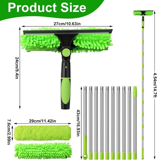 4.5M Telescopic Extendable Window Cleaner Equipment Glass Cleaning Squeegee🔥🔥 — image 2