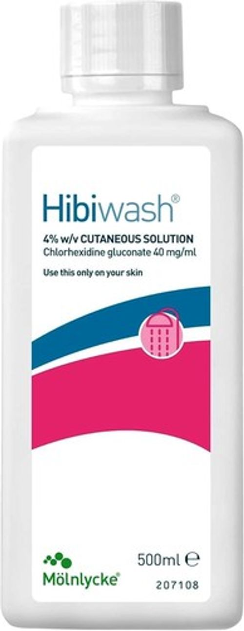 Hibiwash Skin Cleanser 250ml 500ml Antimicrobial Body Wash Replaces Hibiscrub