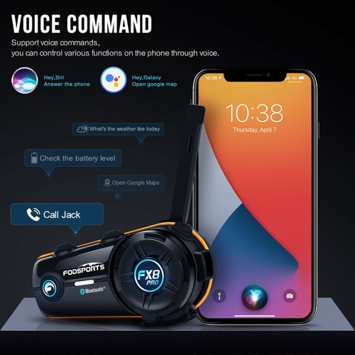 3Pcs FX8 Pro Motorcycle Bluetooth Headset 10 Riders Group Helmet Intercom 2000m — image 6