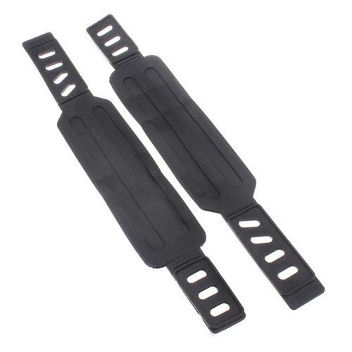Universal Exercise Bike Pedal Straps Adjustable Rubber Cycle Replacement 1 Pair