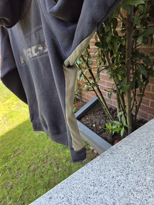 Korda Men's Pullover Hoodie Grey/Green M Cotton Fleece Logo Pockets Fishing — image 4