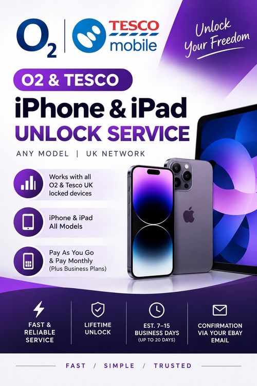 O2 Tesco iPhone iPad Unlock Service | Any Model | UK Network Unlock — image 1