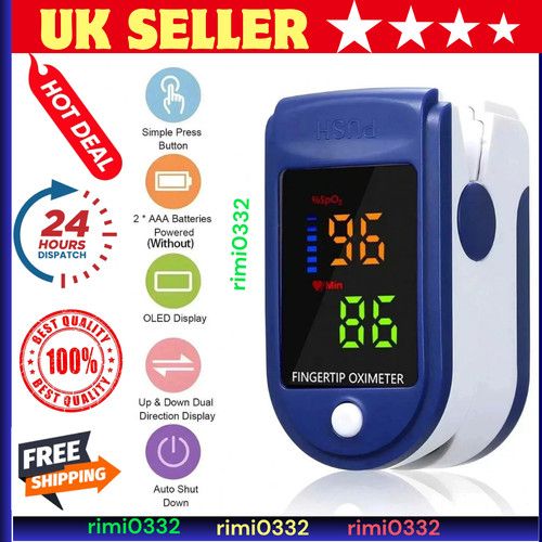 N H S Supplied Pulse Oximeter Blood Oxygen Heart Rate Monitor SpO2 Fingertip x 1