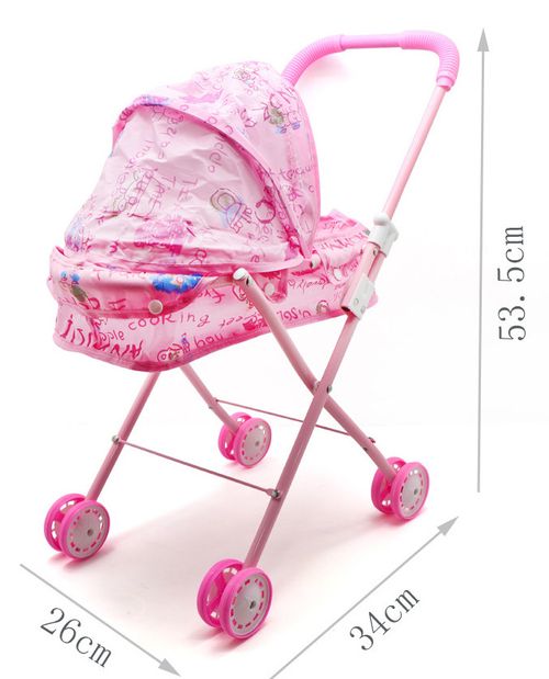 Baby Kids child Dolls Buggy Stroller Jogger Dolls Pram Pushchair Girls Toy UK — image 9