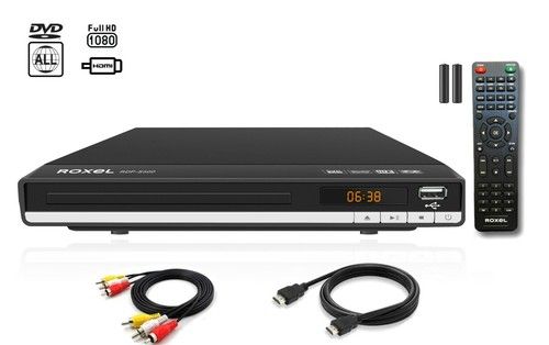 Region Free 1080p DVD Player with Remote & HDMI/AV Cable - Roxel S500