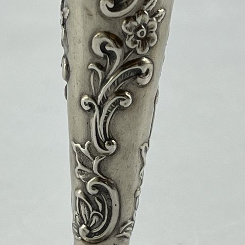 Antique Sterling Silver Posy Spill Vase Edwardian Hallmarked 1904 English Small — image 8