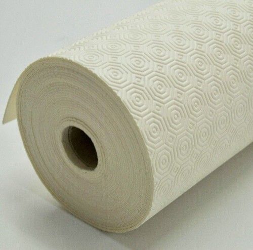 Cream Table Protector Heat Resistant Tablecloth Wipeable PVC Felt backed