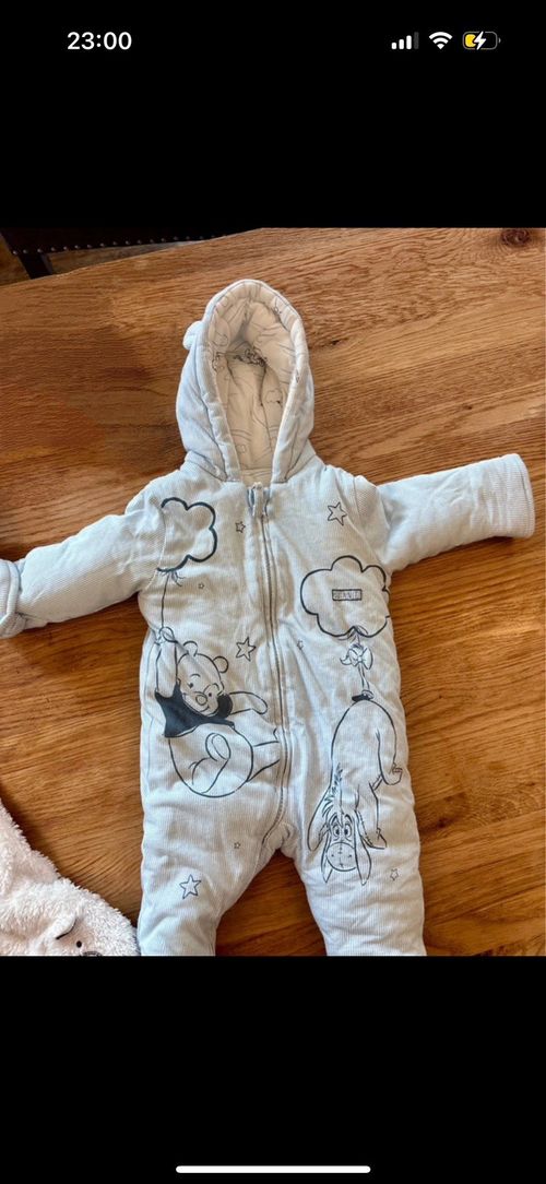 Winter Bundle- Disney Snowsuit / Polar Bear Pramsuit (3–6 Months) — image 2