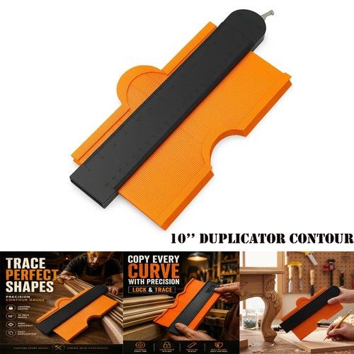 10" Duplicator Contour Gauge With Lock Shape Profile Gauge Tool &Tiling Laminate