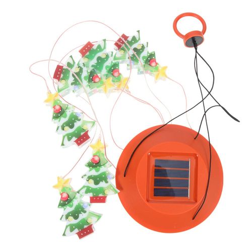 3Pcs Christmas Tree Solar Wind Chime Reusable Garden Hanging Light Ornament — image 6