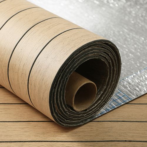 3D Wood Grain Panel Wallpaper Self-Adhesive Wall Sticker Wood Slat Wall Paper 3M — image 1