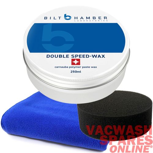 BILT HAMBER DOUBLE SPEED WAX 250ML - CARNAUBA POLYMER PASTE WAX - GLOSSY FINISH — image 1