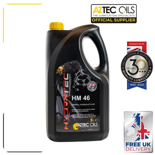 5L Hydratec ISO 46 Hydraulic Oil DIN 51524 Part II HLP AFNOR NF E 48-603