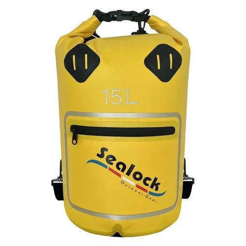 Waterproof Dry Bag - Heavy Duty Floating Tube Bag - Zip Pocket - Backpack Style
