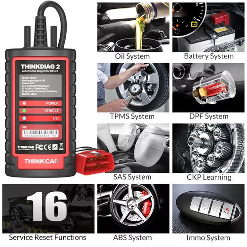 2026 ThinkDiag 2 Car OBD2 Scanner Diagnostic Tool ECU Coding Active Test Free — image 2