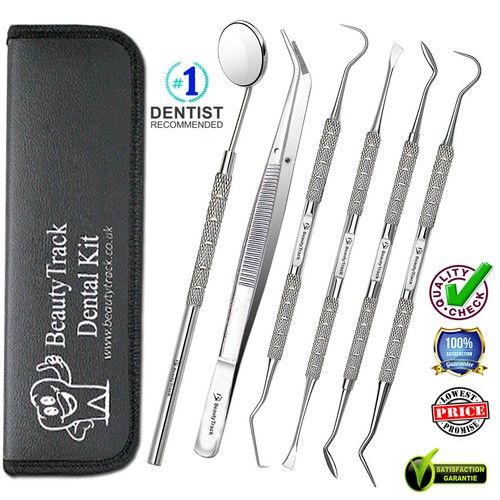 DENTAL TEETH CLEANING KIT MULTI FLOSS PLAQUE REMOVER CARE TOOTH SCRAPER TOOLS