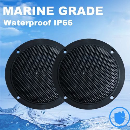Marine Audio System kit Bluetooth Stereo Receiver with Boat Speakers 120W Pair — image 12