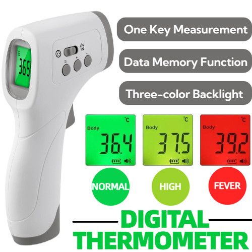 Digital Infrared Forehead Thermometer Non-Contact Temperature Gun For Adult Kids