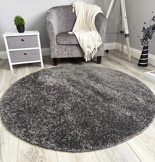 Circular Circle Round Rugs Circles Non Slip Machine Washable Floor Small Mat Rug — image 1