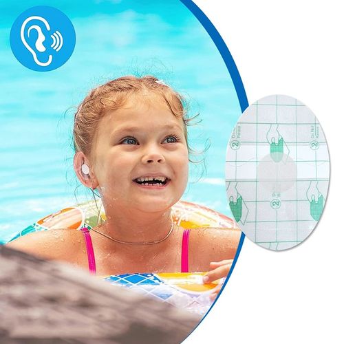 100PCS Plastic Waterproof Ear Protector Swimming Cover Caps Disposable Stickers — image 4