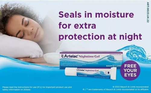 2x Artelac Nighttime Eye Gel 10g Deep Night Hydration for Persistent Eye Dryness — image 4