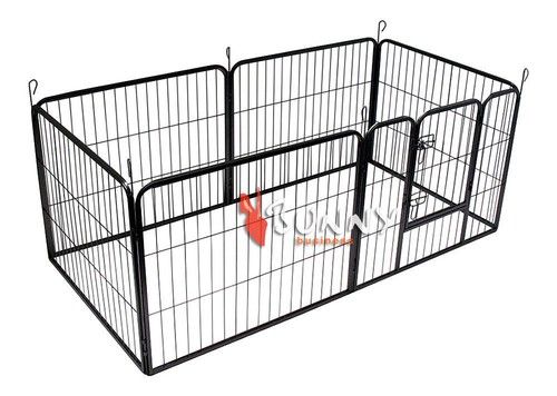 HEAVY DUTY PUPPY PLAY PEN 6-PIECE RABBIT ENCLOSURE WHELPING BOX 