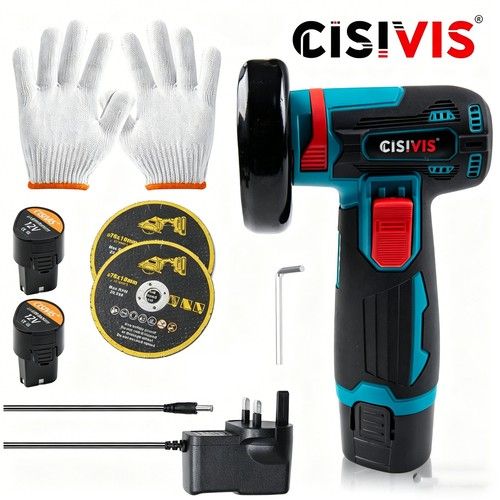 Mini Cordless Angle Grinder Polishing and Cutting Machine + 2 Battery + Charger