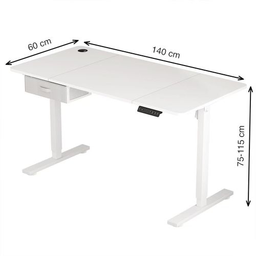 Height Adjustable Electric Standing Desk with Desk Drawer — image 5