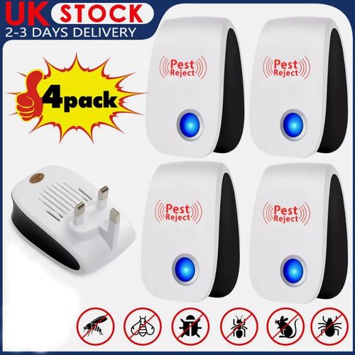4x Ultrasonic Pest Repeller Indoor Electronic Repellent Plug in Pest Control UK — image 17